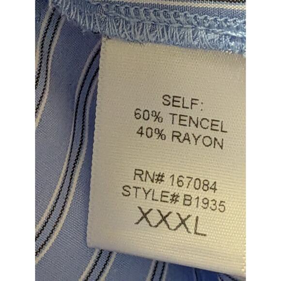 Tuckernuck 2 Piece Short Set Cornflower Blue Striped Beachy Coastal Sz 3XL - Picture 11 of 11